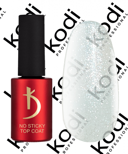 Top coat for gel polish No Sticky Sparkle, 7 ml